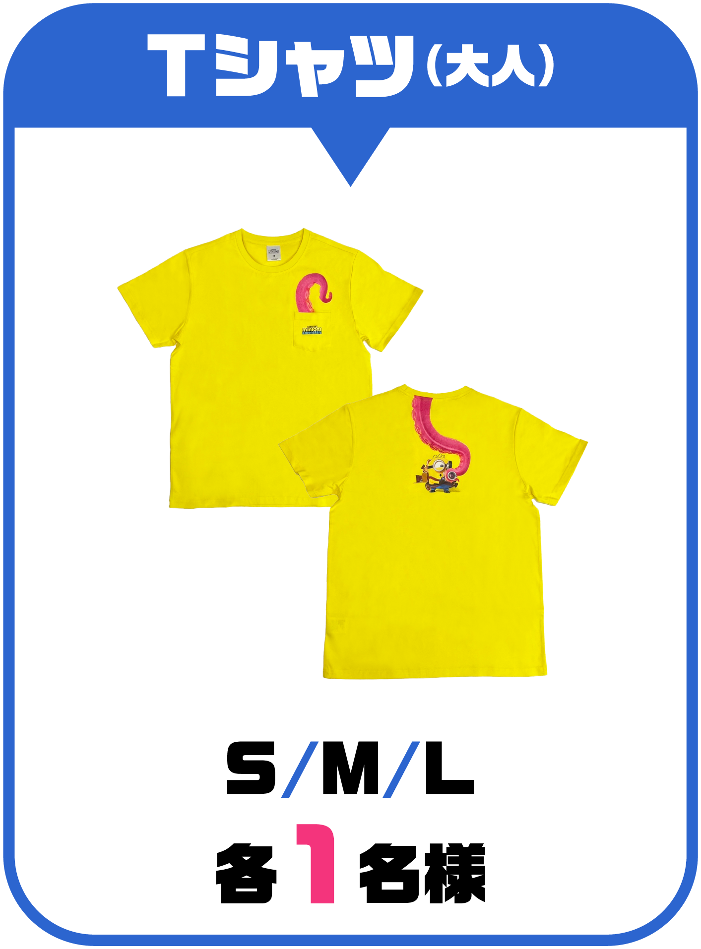 Tシャツ（大人） S/M/L 各1名様